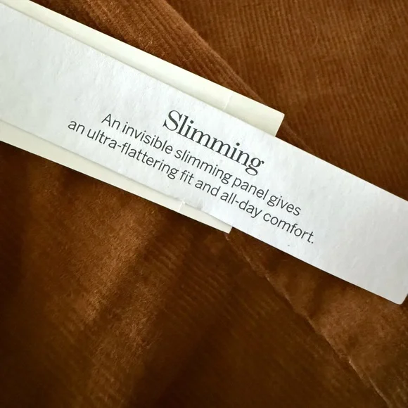 Talbots Caramel Brown Corduroy Ankle Pants - Picture 10 of 11